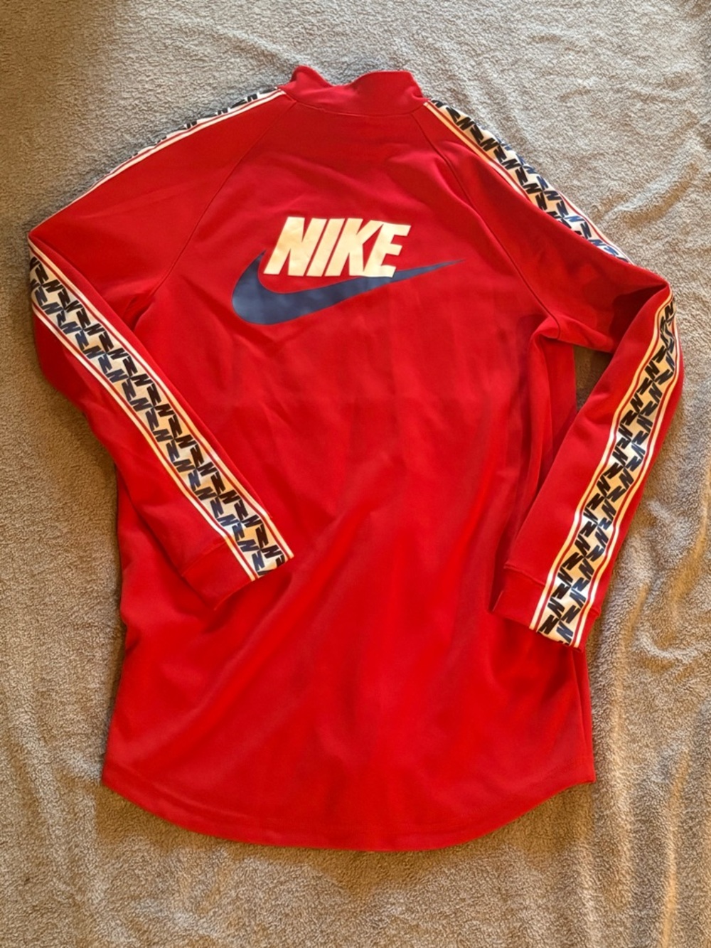 Nike Sportswear Taped Poly Track Jacket Women’s SP Zipper Front University Red - Picture 7 of 7